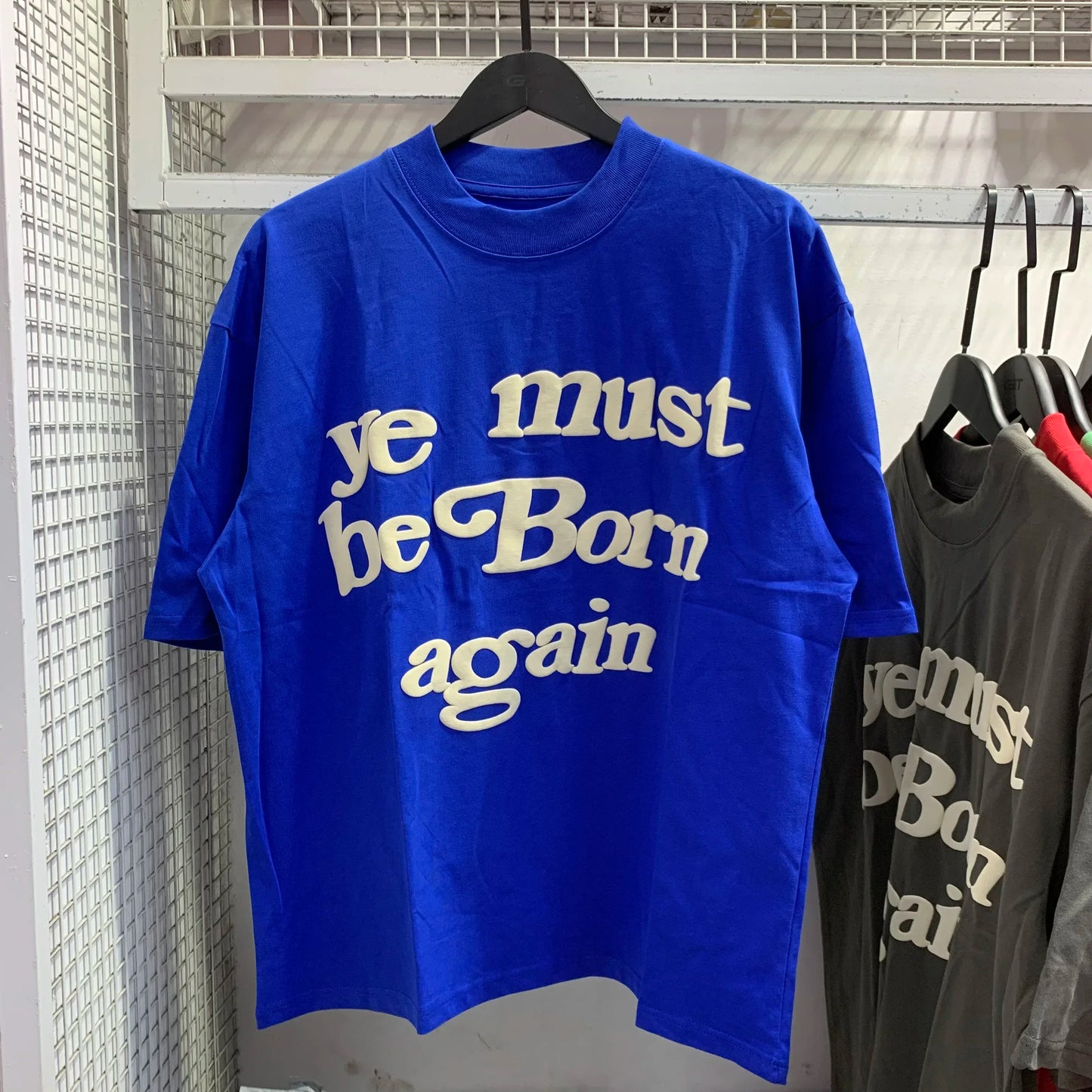 New Spring Summer Puff Ye Must Be Born Again Green T-shirt Men Women CPFM Tee CPFM.XYZ Kanye West Short Sleeve Tops