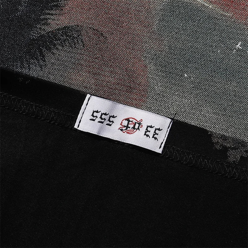 Godspeed City Printed High Quality Double Yarn Cotton Casual Short Sleeves