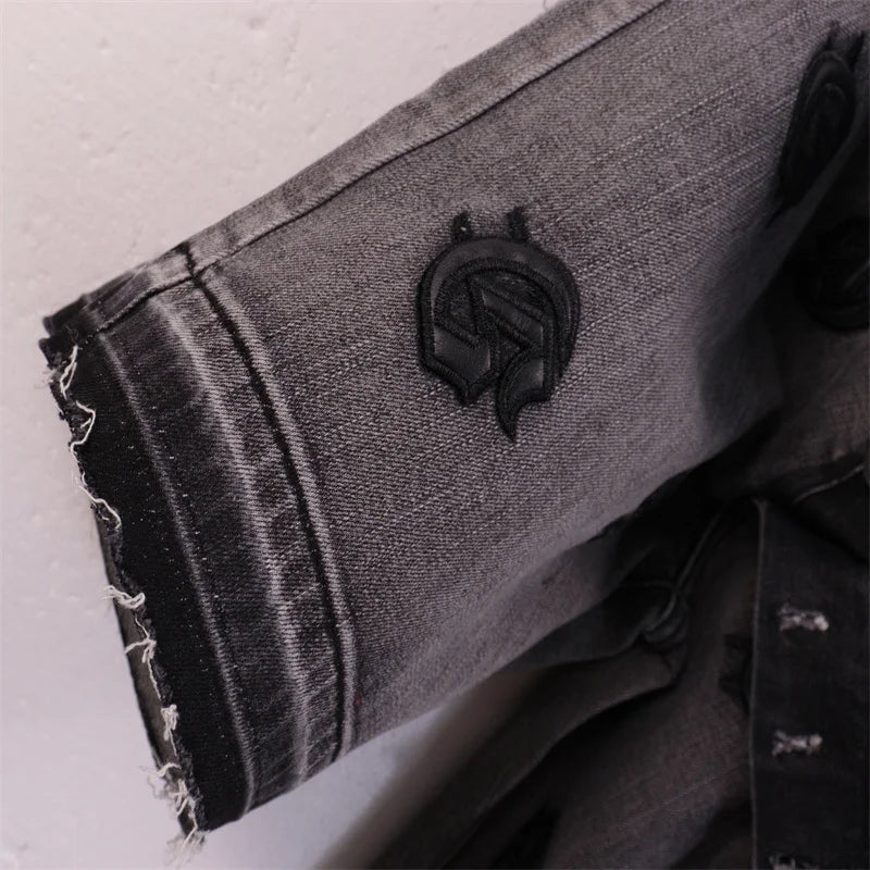 Godspeed Embroidered Jean shorts