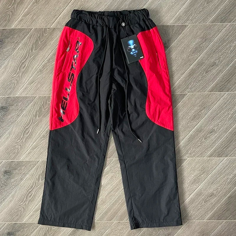 Hellstar  Sample Pants Wave stitching color-blocked casual sports