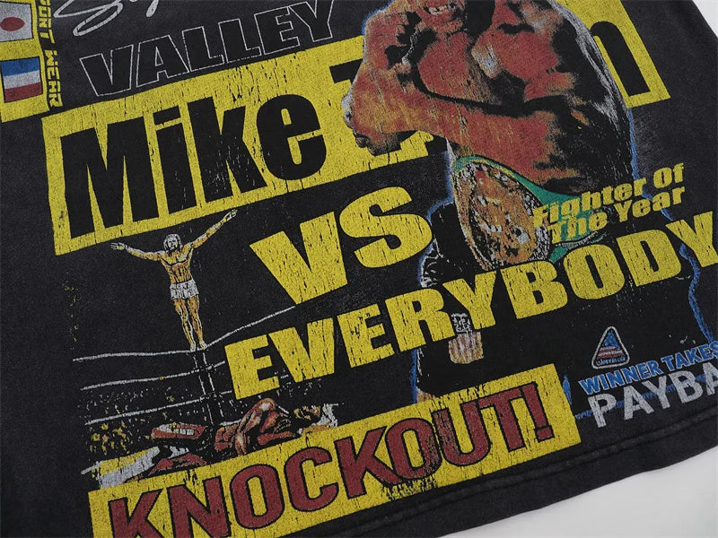 Vale Retro Wash Printed Short Sleeved Shirt