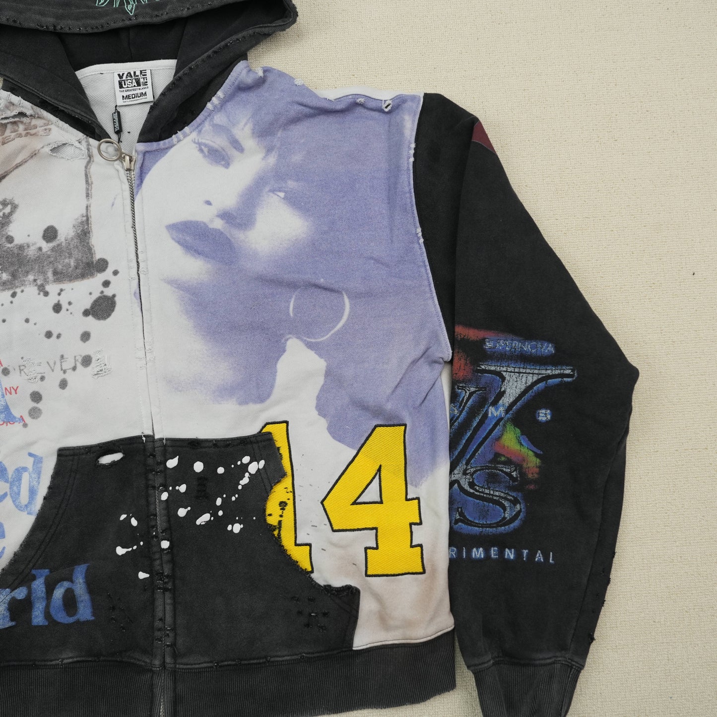 Vale Forever Noise Zip Up 'Dark Graphic'