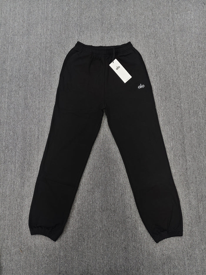 alo cuffed sweatpants black