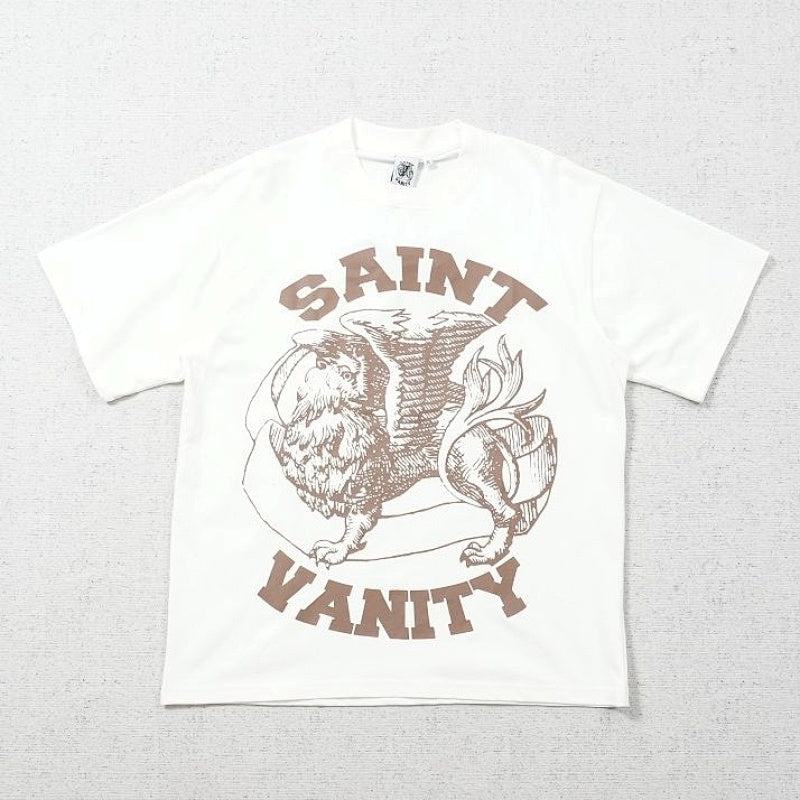 Saint Vanity Griffin Tee White/Brown