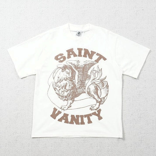 Saint Vanity Griffin Tee White/Brown