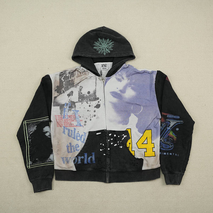 Vale Forever Noise Zip Up 'Dark Graphic'