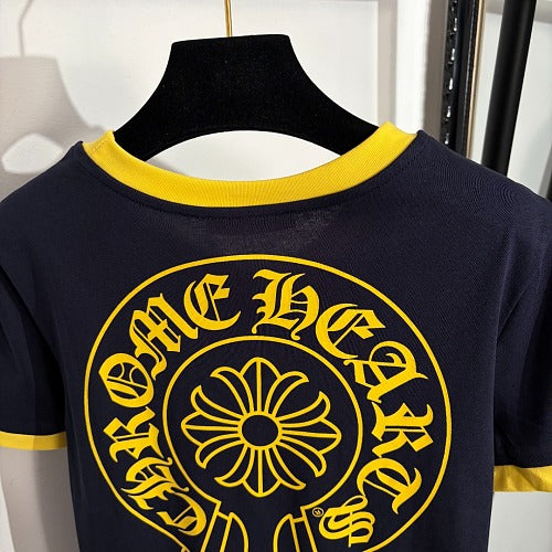 Chrome Hearts Ringer Tee – Yellow Trim womens