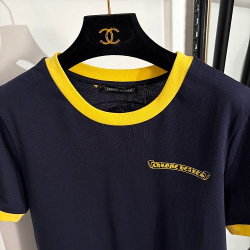 Chrome Hearts Ringer Tee – Yellow Trim womens