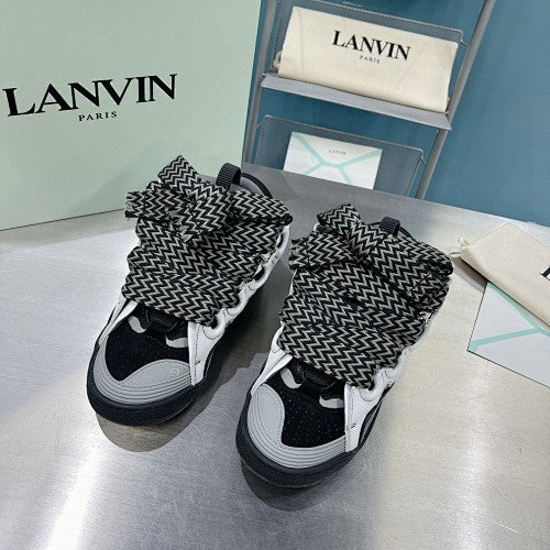 Lanvin Curb Sneakers 'White Anthracite'
