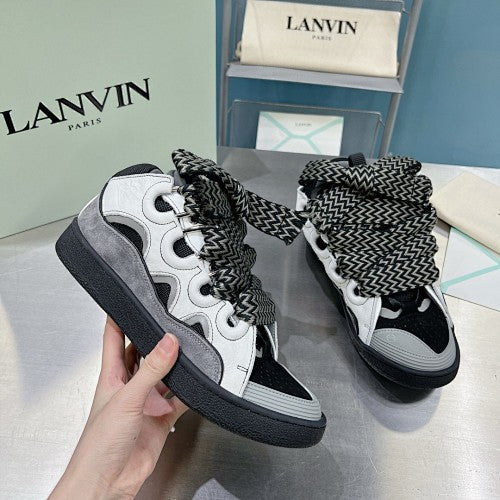 Lanvin Curb Sneakers 'White Anthracite'
