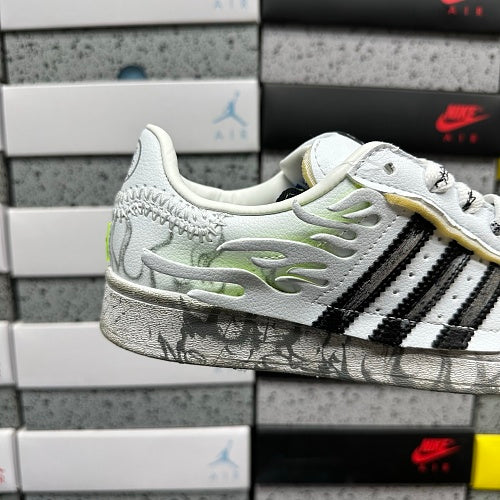 Hellstar x adidas Superstar 2 'White Flame'